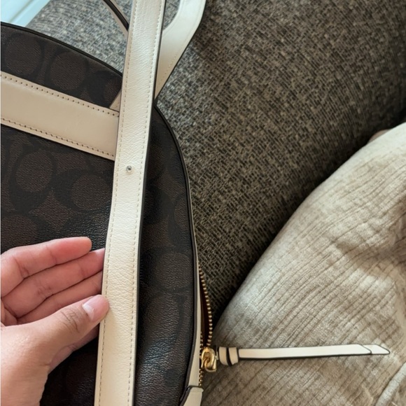 Jordyn backpack in signature canvas with varsity motif - Picture 6 of 8